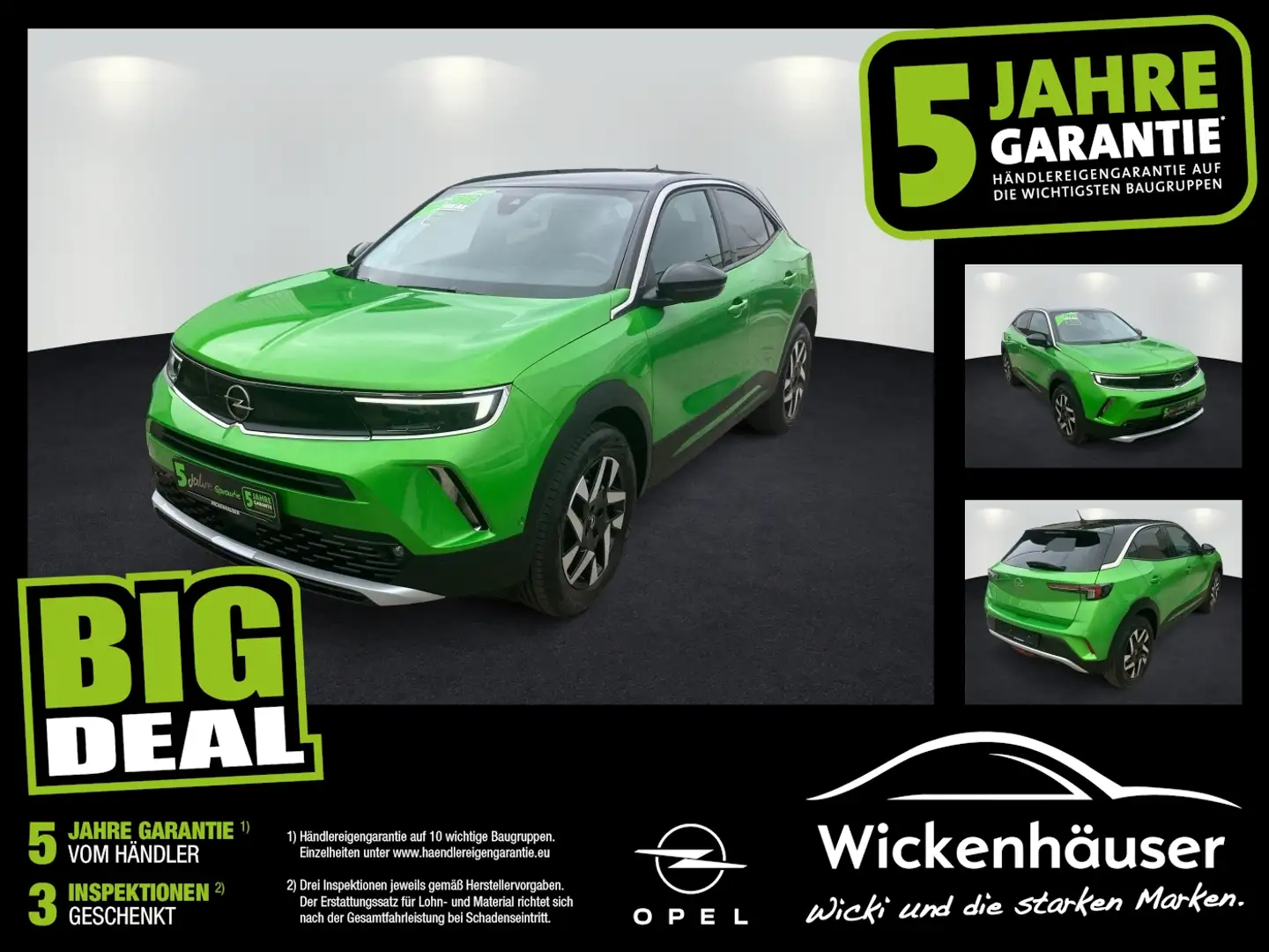 Opel Mokka 1.2 Turbo Elegance Lenkrad- & Sitzheizung Grün - 1