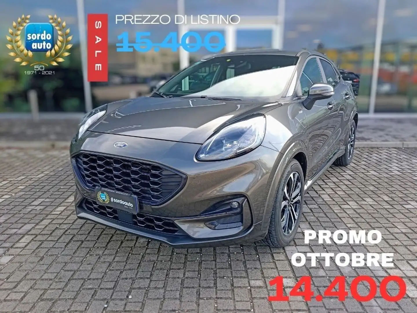 Ford Puma 1.0 EcoBoost Hybrid 125 CV S&S ST-Line Gris - 1
