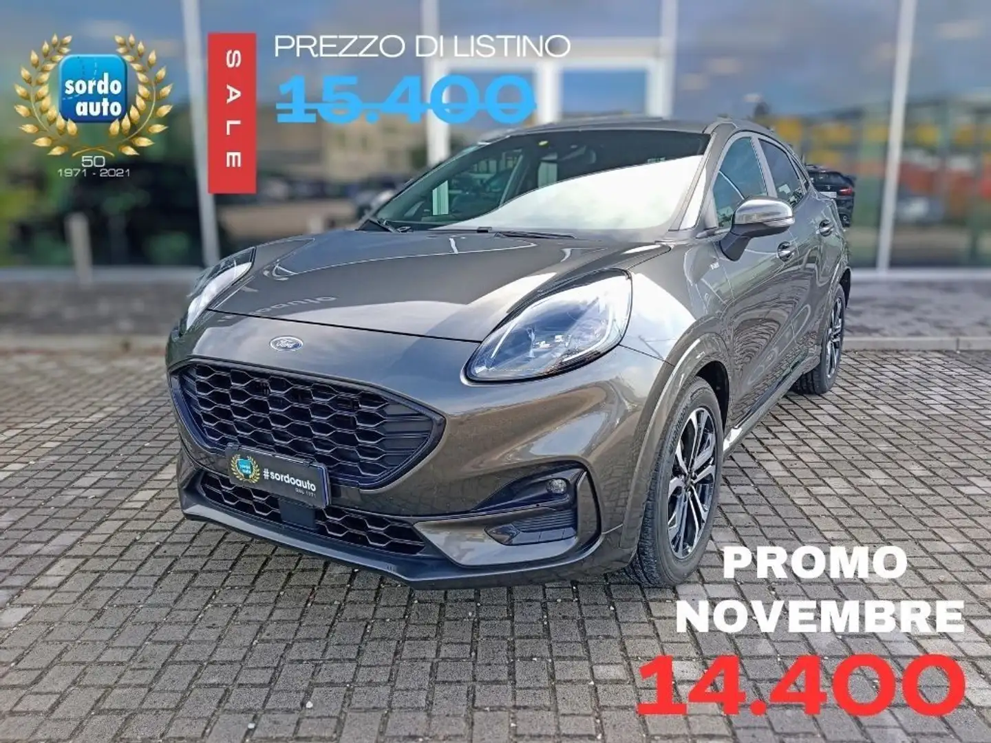 Ford Puma 1.0 EcoBoost Hybrid 125 CV S&S ST-Line Grigio - 1