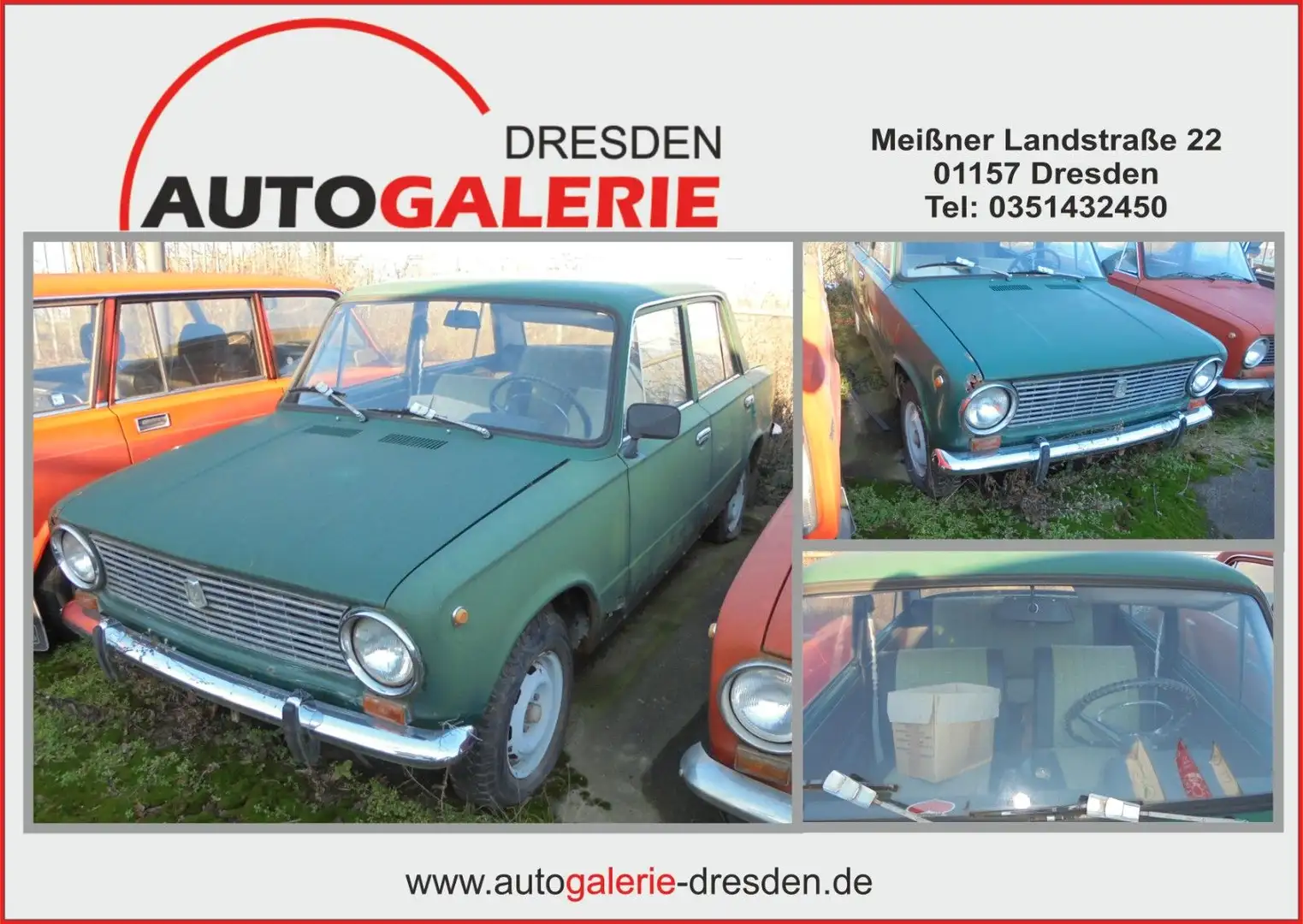 Lada 1200 Lada 2101 1200ccm, 44KW, 4-Gang Schaltgetriebe, Grün - 1