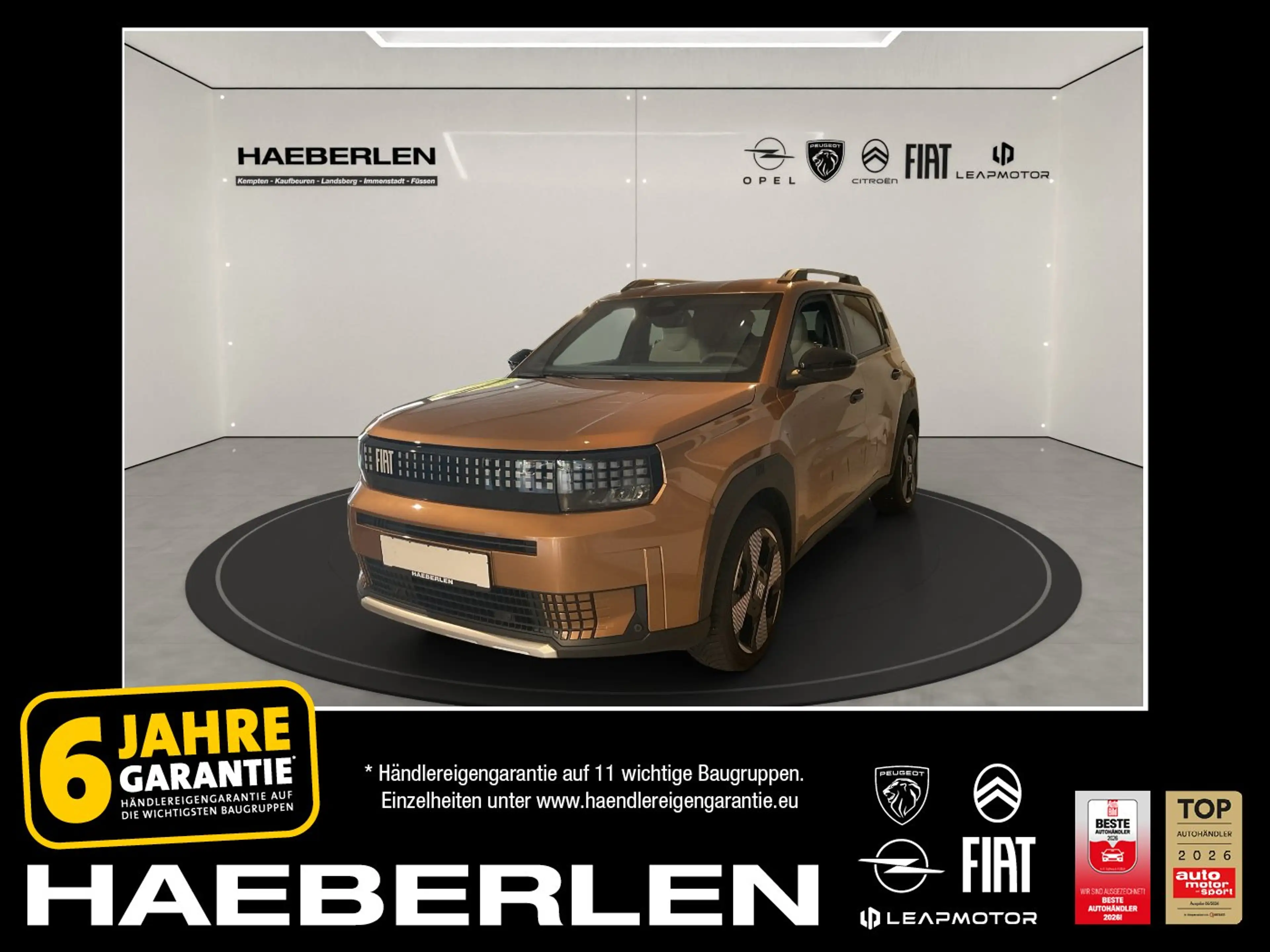 Fiat Grande Panda E LaPrima LED+Navi*Sofort Verfügbar*