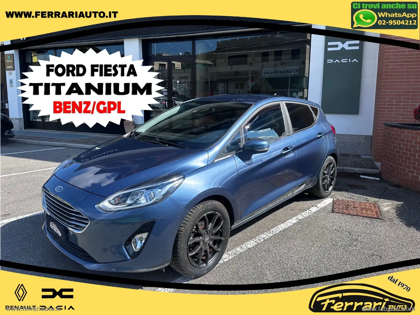 Ford Fiesta 1.1 75 CV GPL 5p. Titanium Blau - 1