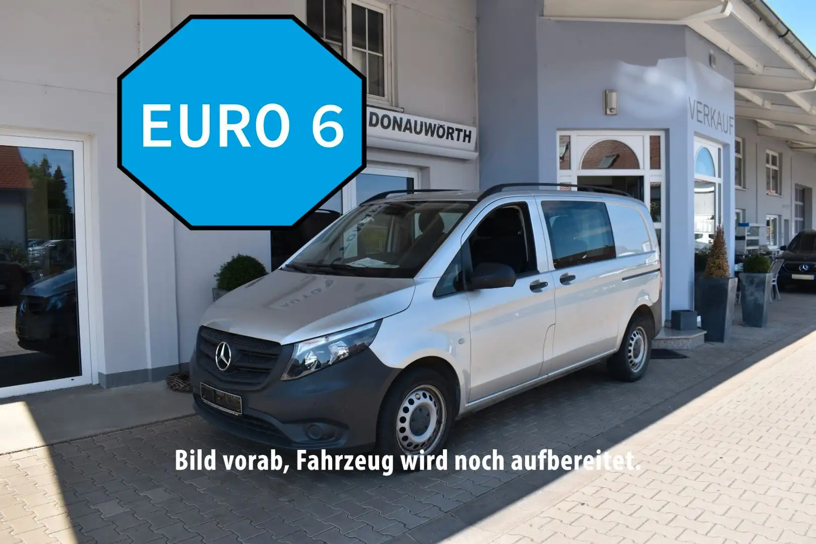 Mercedes-Benz Vito Mixto 114 CDI 4x4 kompakt Autom. PDC Tempom Silber - 2