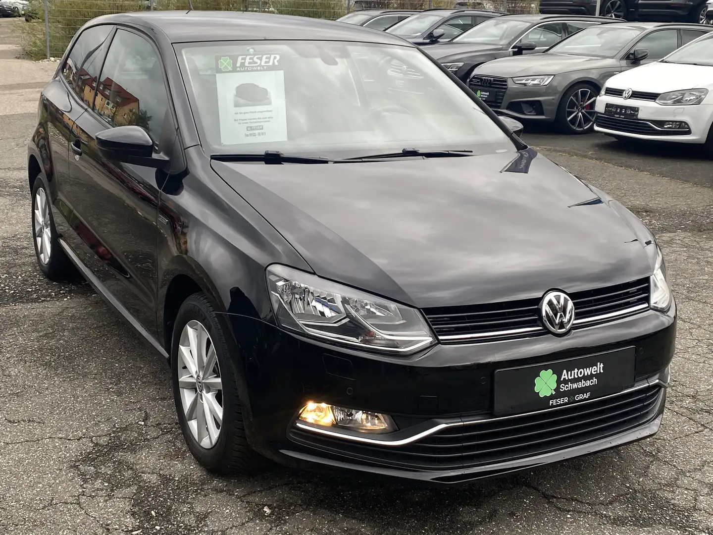 Volkswagen Polo 1.0 BMT Lounge SHZ KLIMA PDC ALU Noir - 2