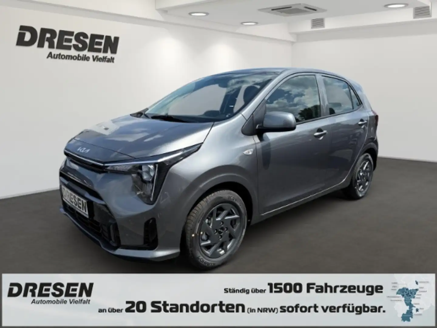 Kia Picanto Vision+Sitzheizung+Navi+AppleCarPlay Gris - 1