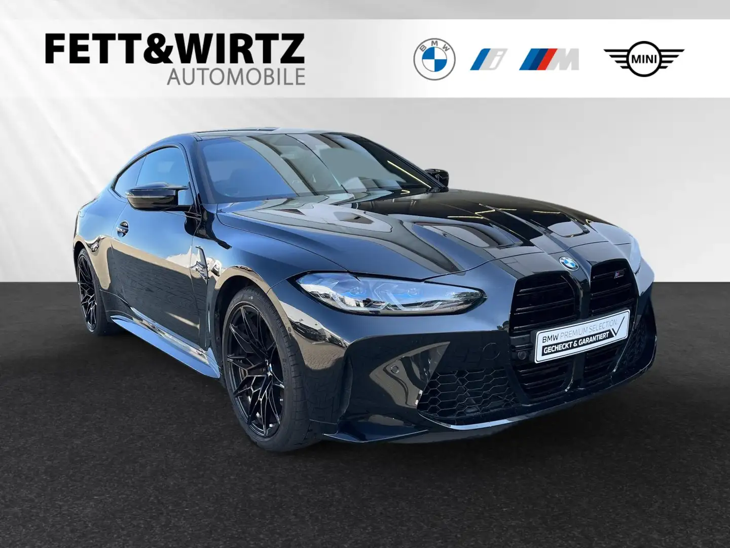 BMW M4 Competition Coupé Zwart - 1