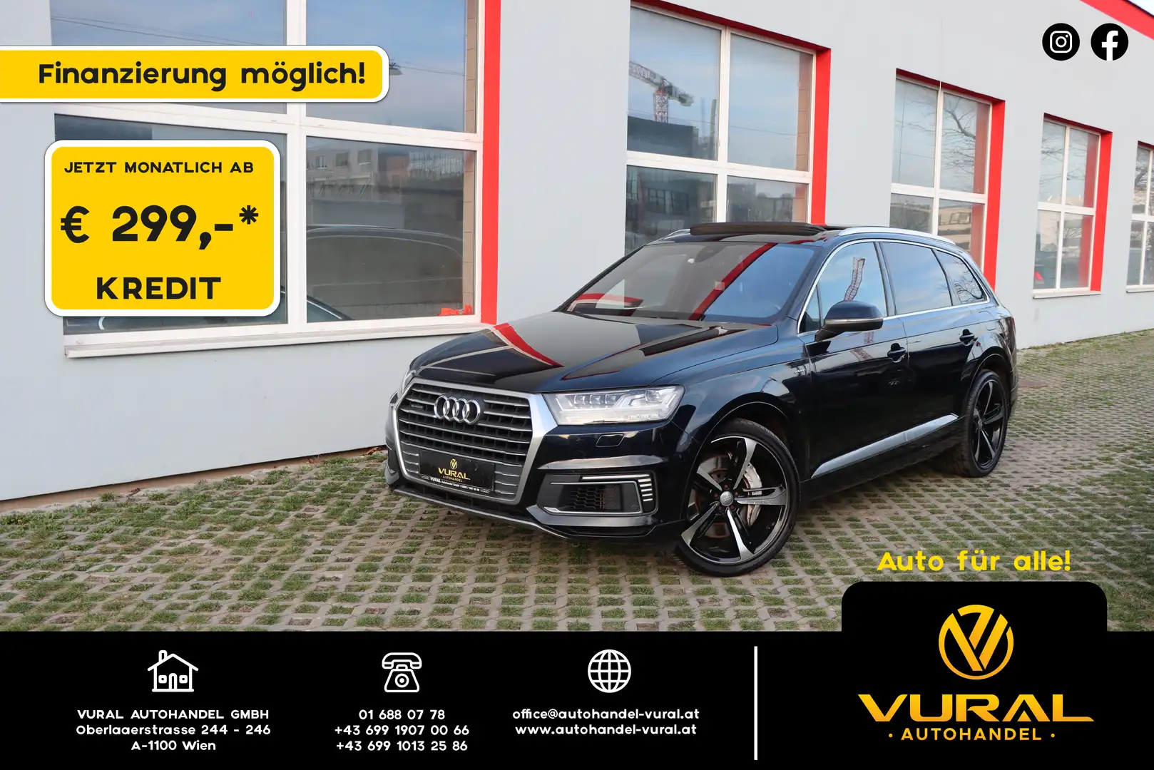 Audi Q7 3.0 TDI  | Panorama | Matrix | 3x S-Line | AHK | Blau - 1