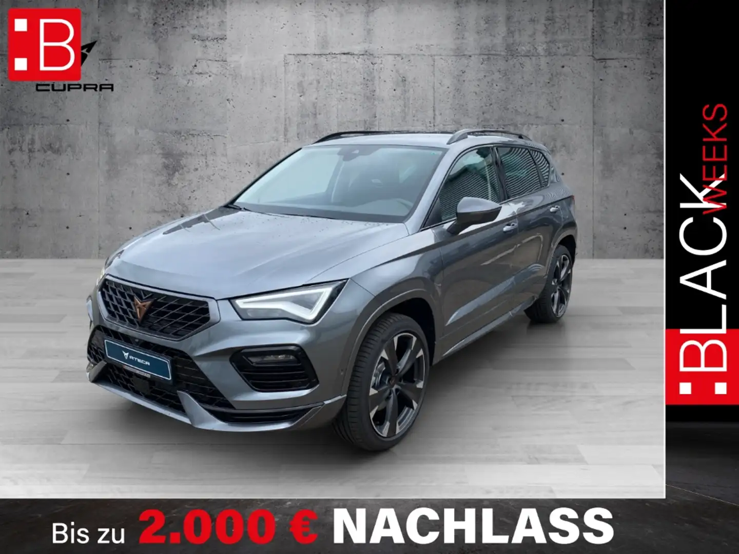 CUPRA Ateca 2.0 TSI 4Drive DSG 19 LED Navi FaPa Kamera Grigio - 1