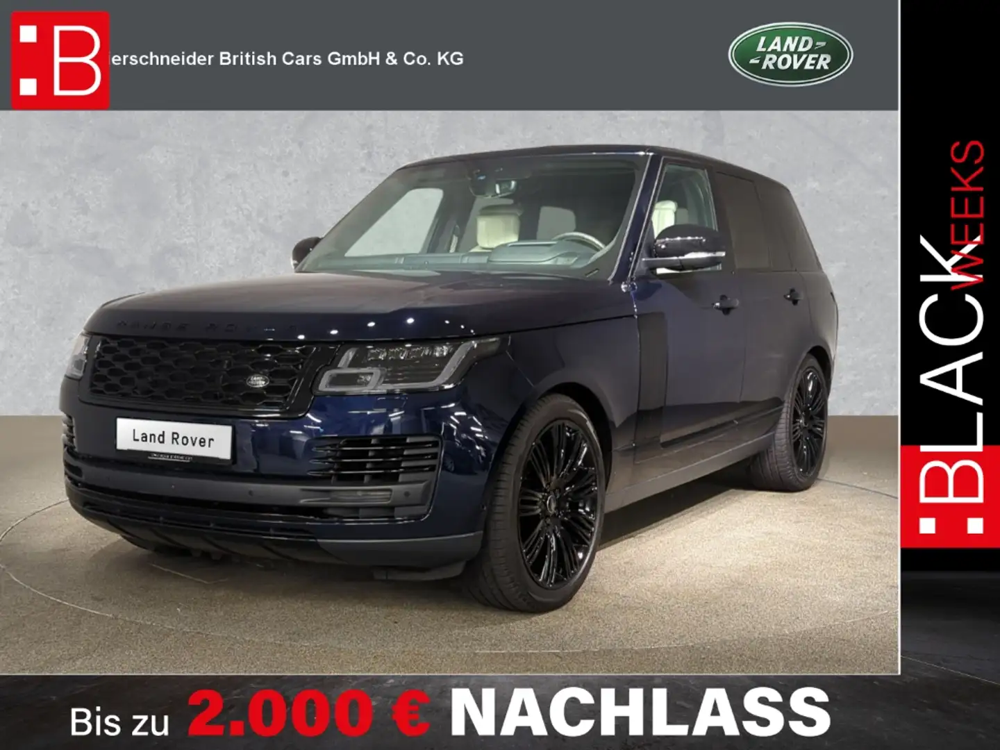 Land Rover Range Rover P400 Autobiography VOLLAUSSTATTUNG BLACK-PACK 22 Blau - 1