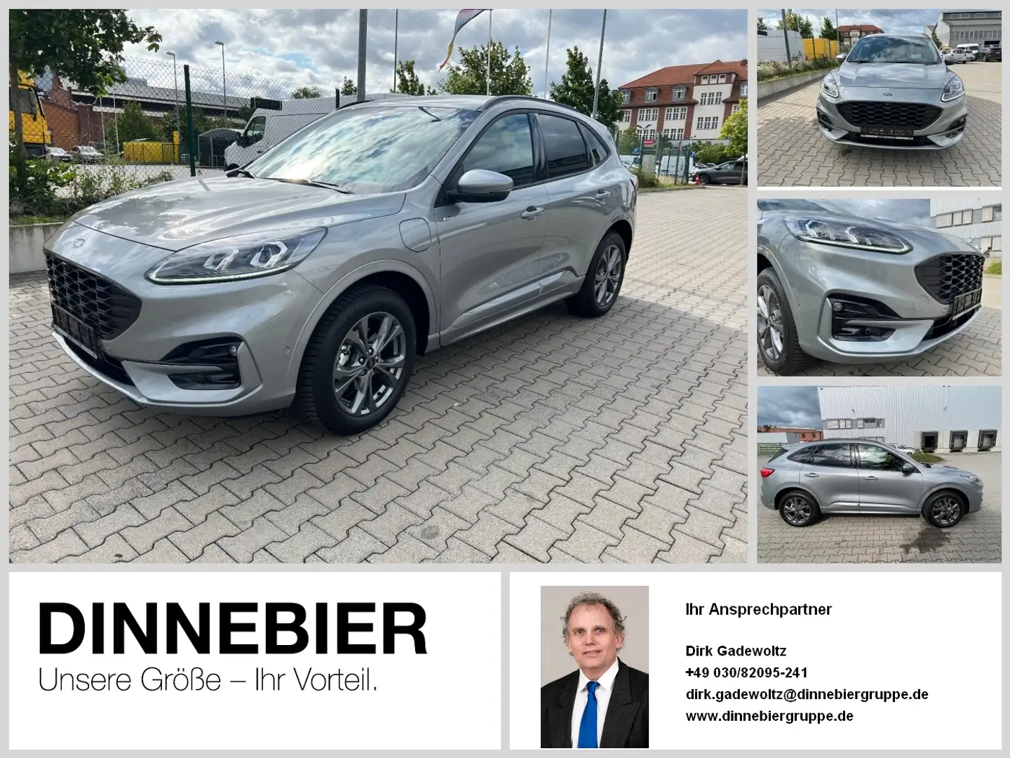 Ford Kuga ST-LINE X AHK+LED+elektr. HECKKLAPPE Silber - 1