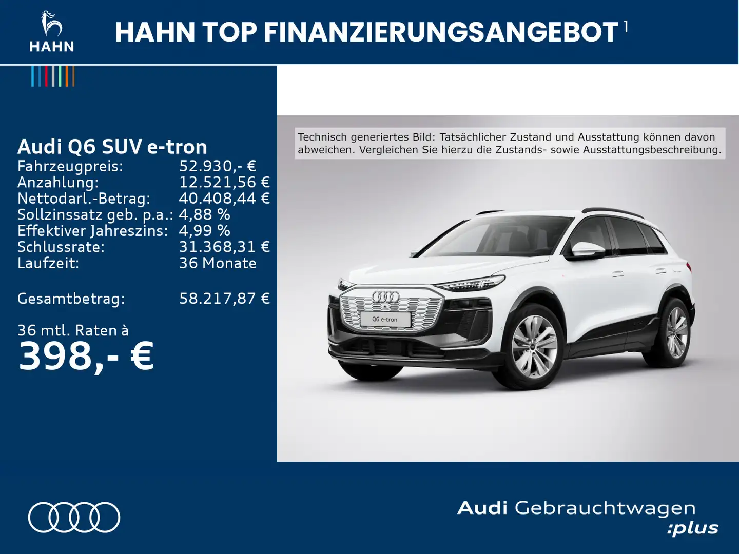 Audi Sonstige Q6 e-tron S line Matrix 360° ACC Tech PDC Sitzh Weiß - 2