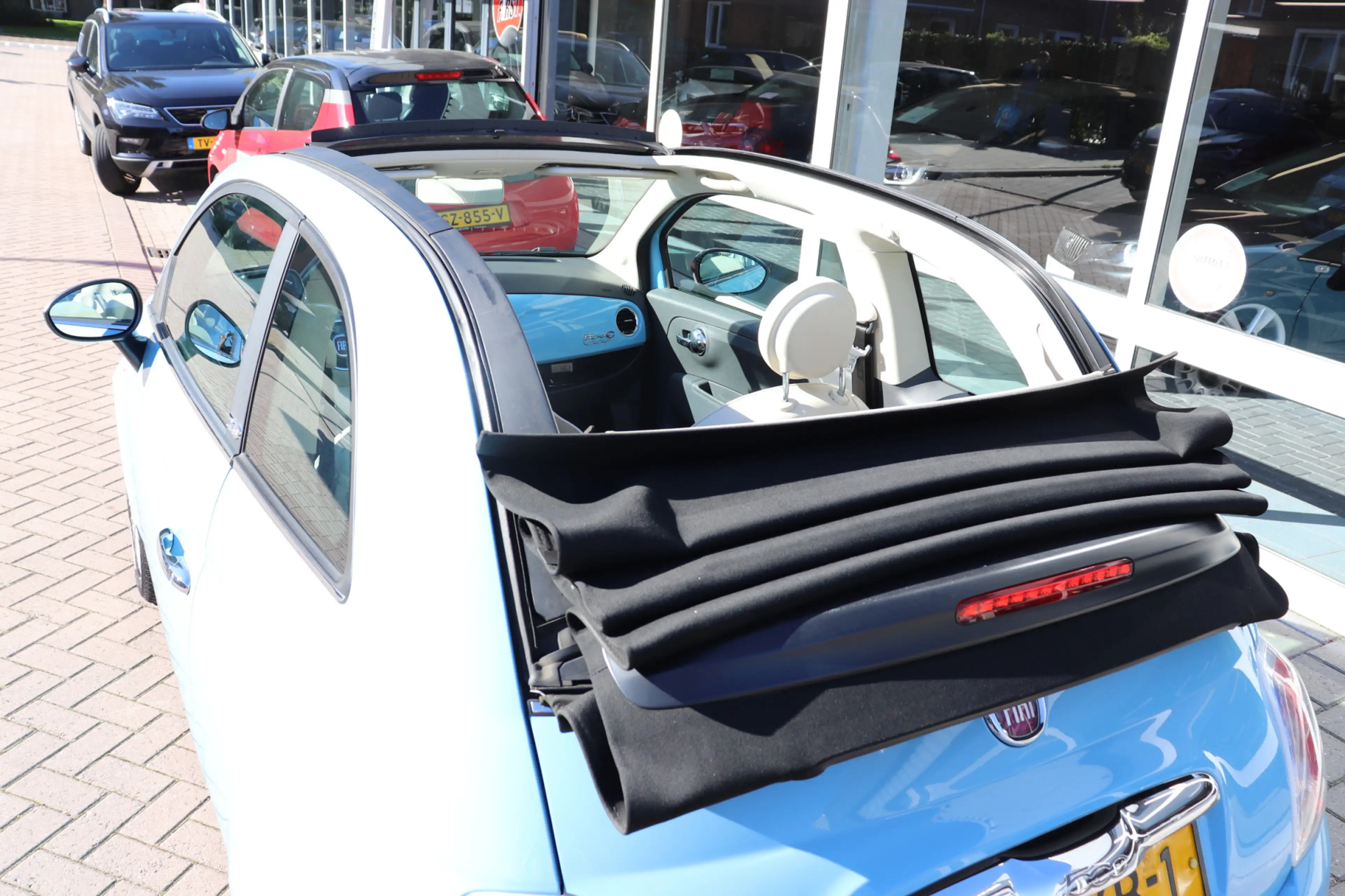 Fiat 500C 1.2 Easy Cabrio dak, distributieriem is vervangen, — photo 7