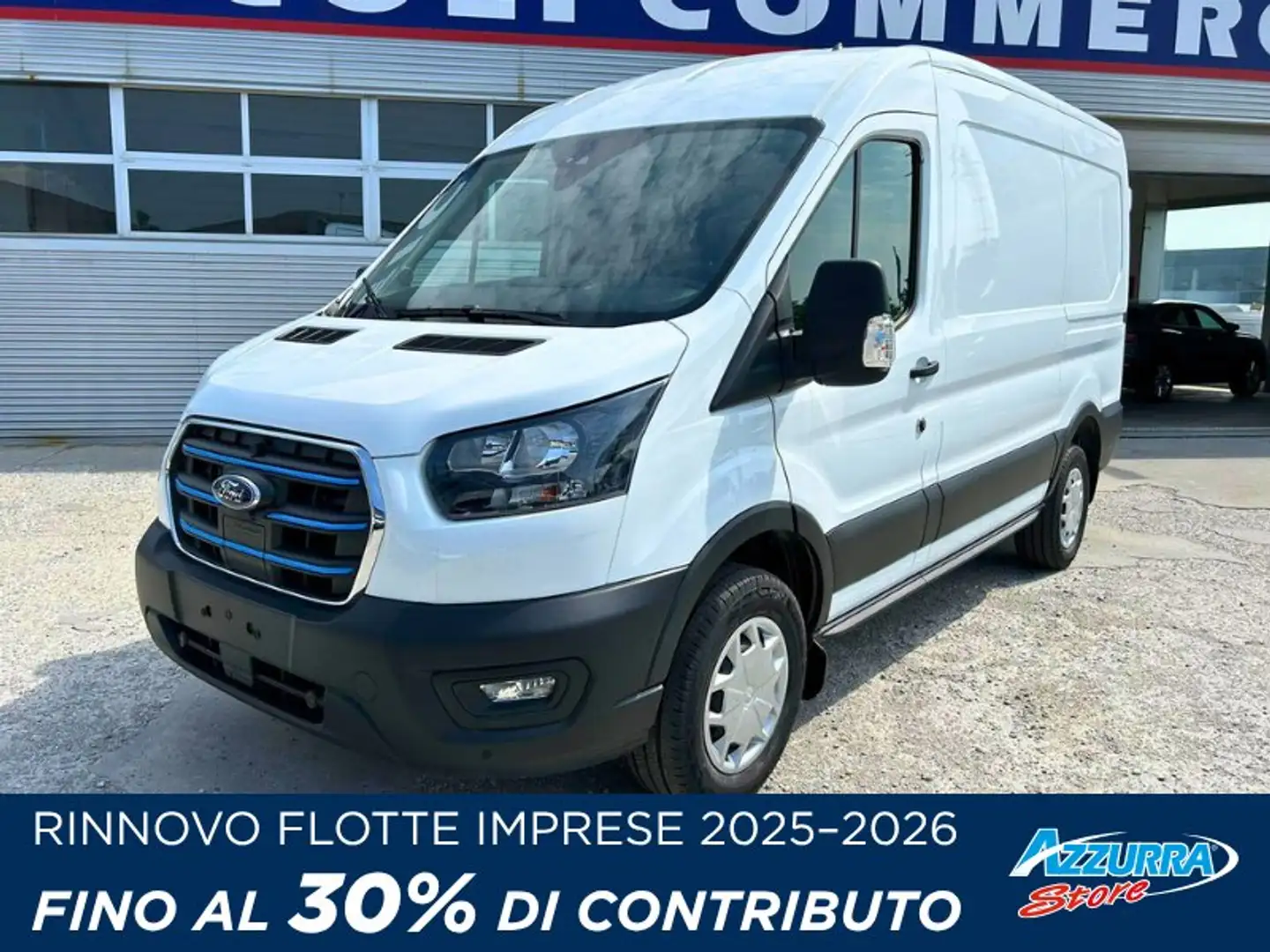 Ford Transit e-Transit 350 L2H2 68kWh 184cv Trend Bianco - 1