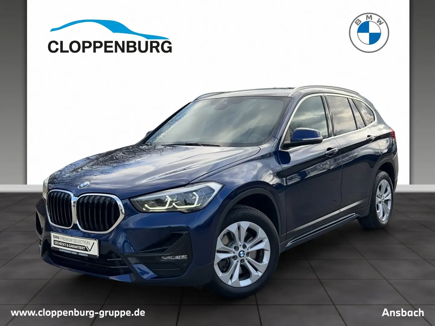 BMW X1 xDrive25d Sport Line Head-Up DAB LED RFK AHK Blauw - 1