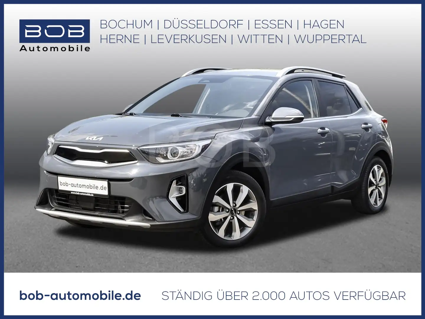 Kia Stonic 1.0 T-GDI Spirit NAVI SHZ AHK KLIMA LM BT Grau - 1