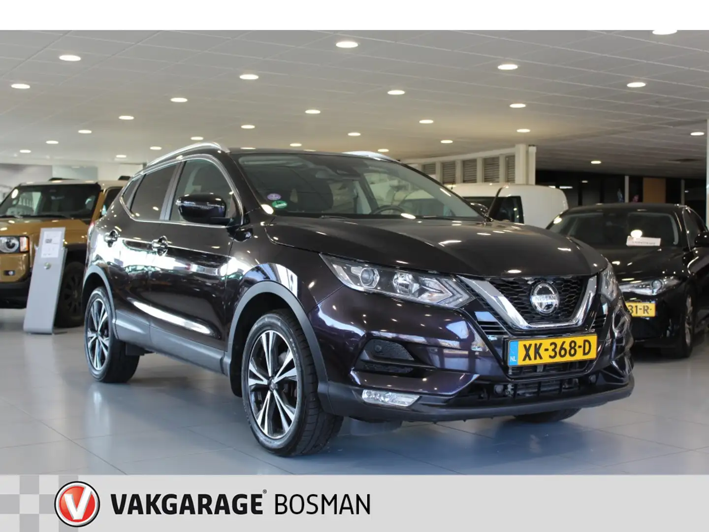 Nissan Qashqai 1.2 N-Connecta Aut./Pano/All season/Pdc Paars - 1