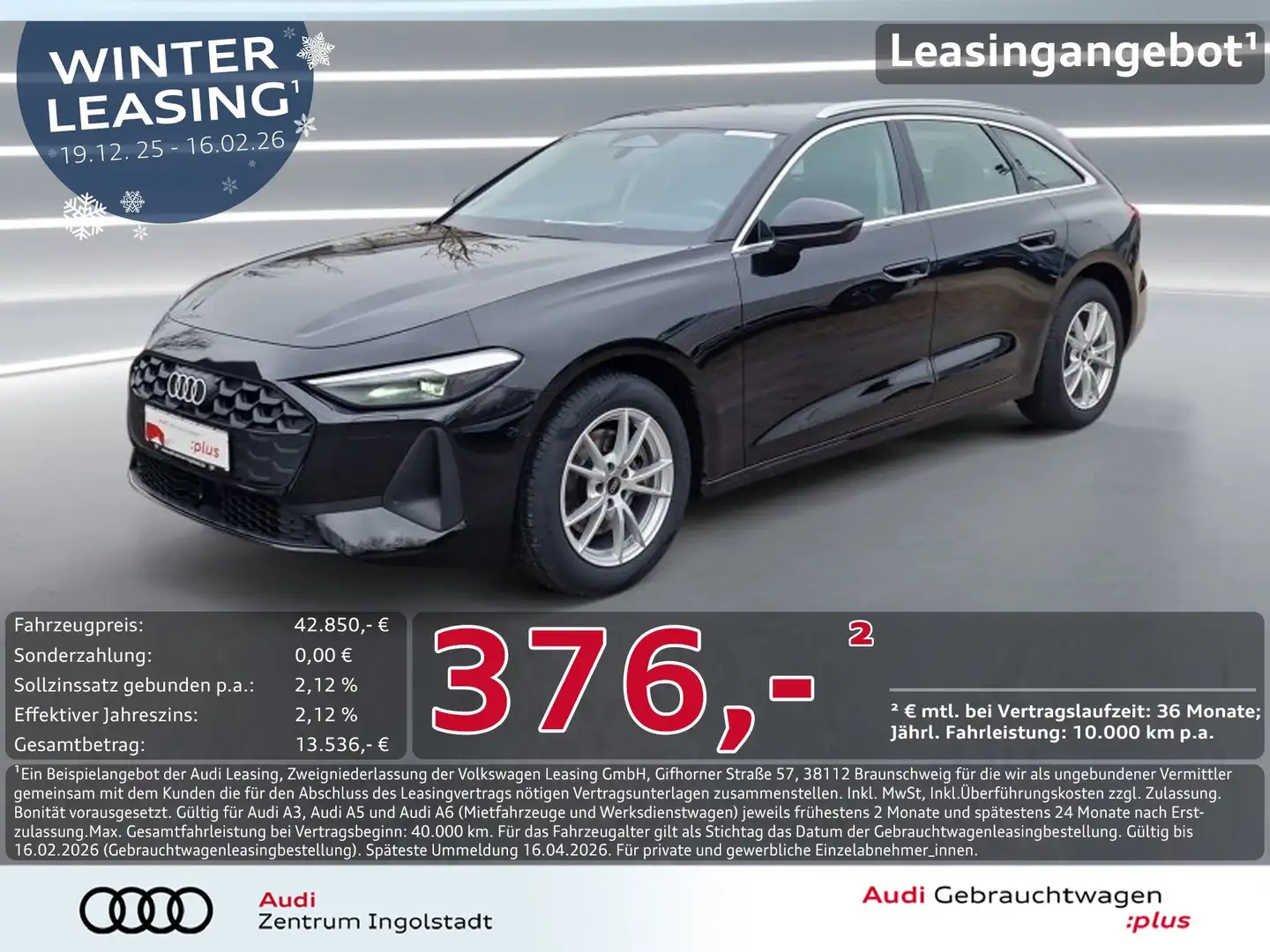 Audi A5 Avant TFSI LED ACC Kamera 2xPDC Sportsitze Schwarz - 1