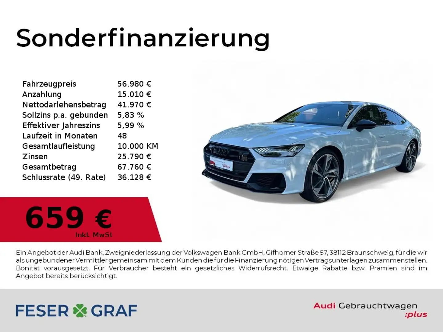 Audi S7 Sportback TDI quattro tiptronic HD-Matrix/B&O Wit - 1