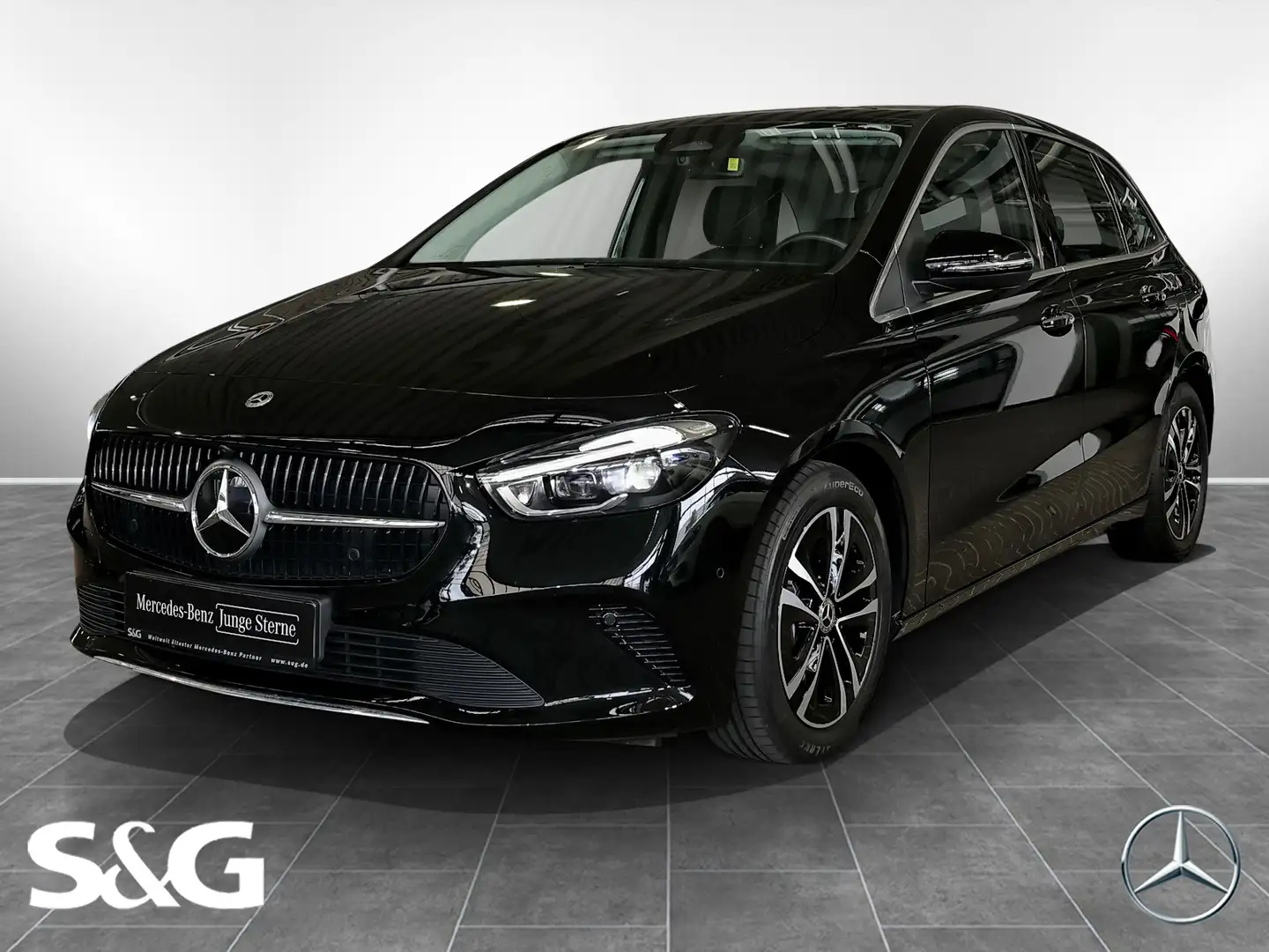 Mercedes-Benz B 200 d TOTWINKEL+PANORAMA+KEYLESS+MBUX+17 ZOLL Negro - 1