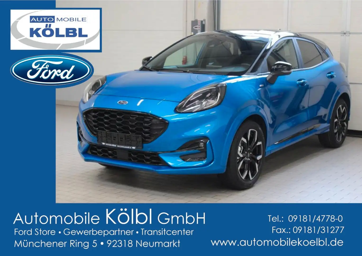 Ford Puma 1.0 ST-Line X, iACC/KAMERA Blau - 1