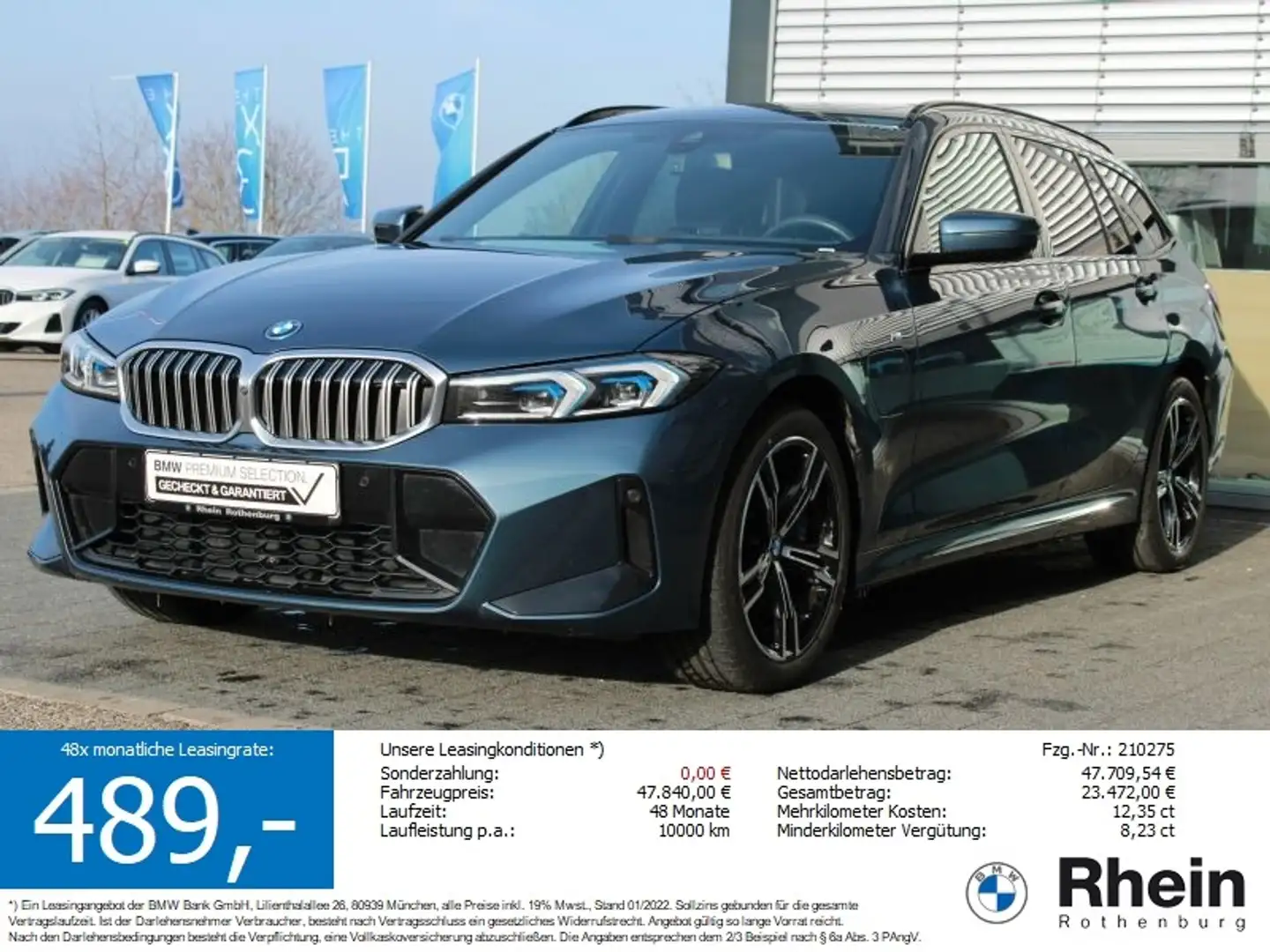 BMW 330 e xDrive Tour M Sport AHK Pano Kamera HeadUp Bleu - 1