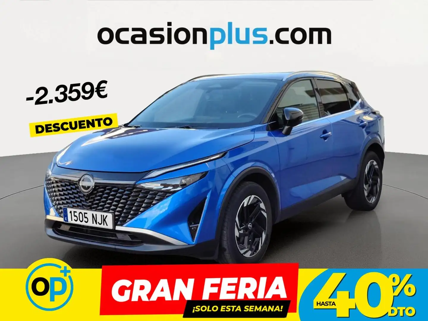 Nissan Qashqai 1.3 DIG-T mHEV 12V N-Connecta 4x2 Aut. 117kW Azul - 1