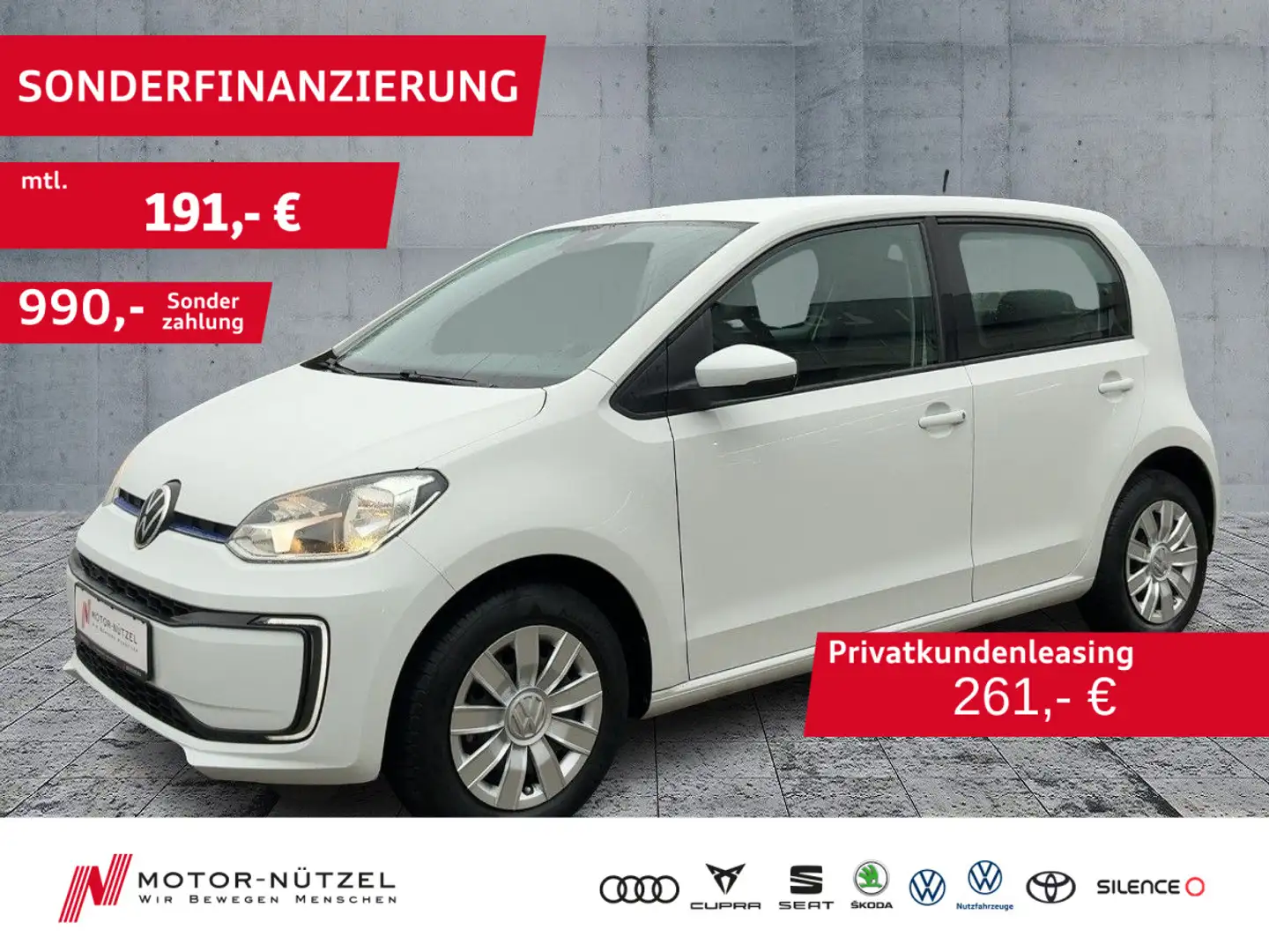 Volkswagen e-up! MOVE up! KLIMA+SHZ+GRA+PDC+RFK+DAB+MFL+CCS Blanc - 1