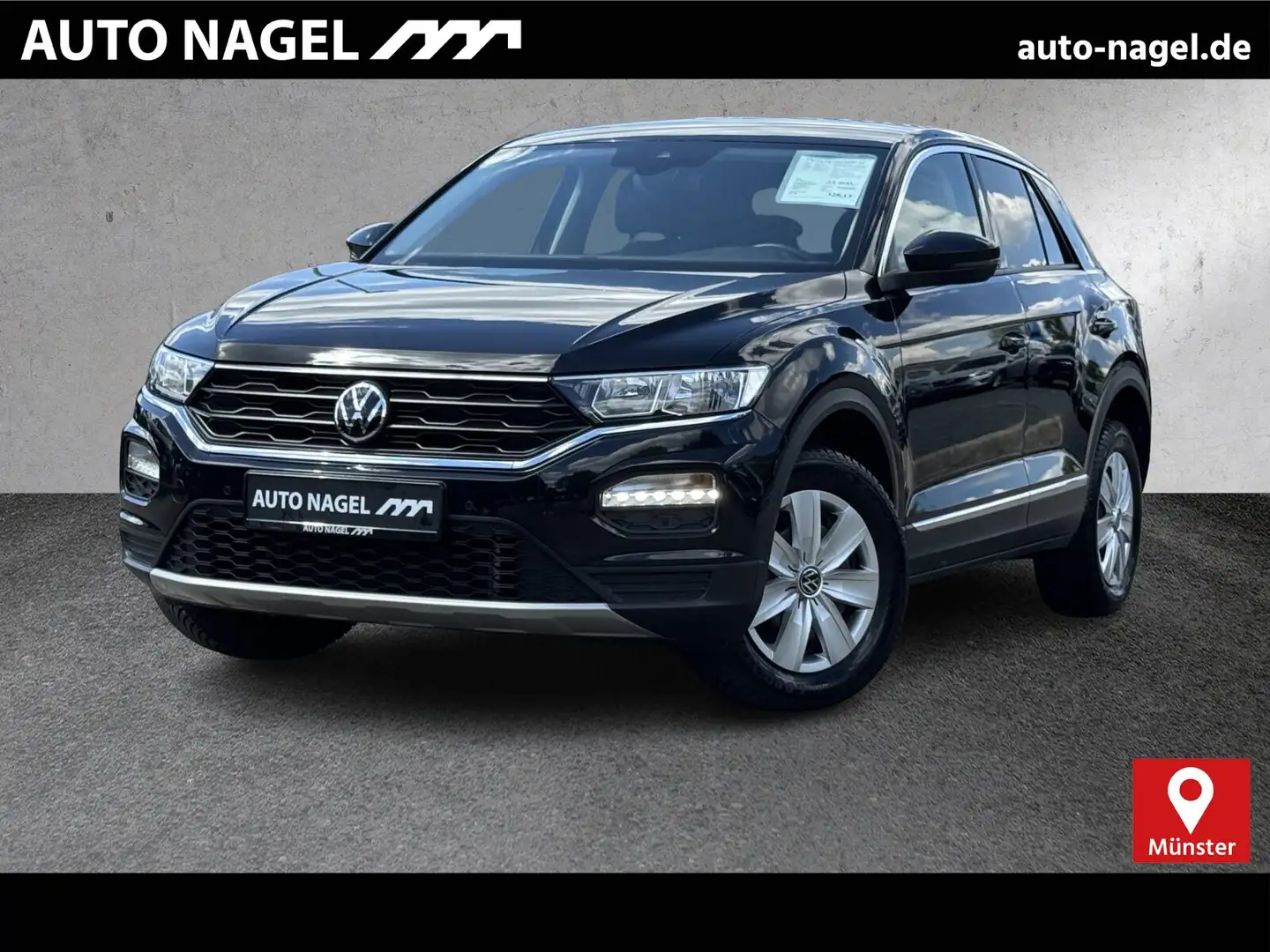 Volkswagen T-Roc T-Roc 1.5 TSI Active (EURO 6d) Navi/Autom./Klima Zwart - 1