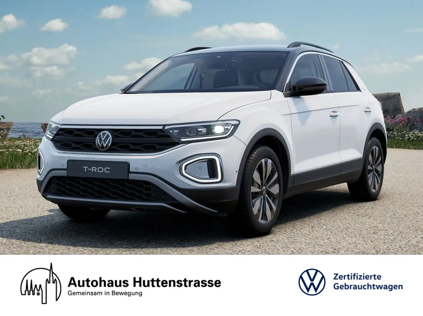 Volkswagen T-Roc 1.0 TSI Goal LED+ IQ.DRIVE APP LM17 Weiß - 1