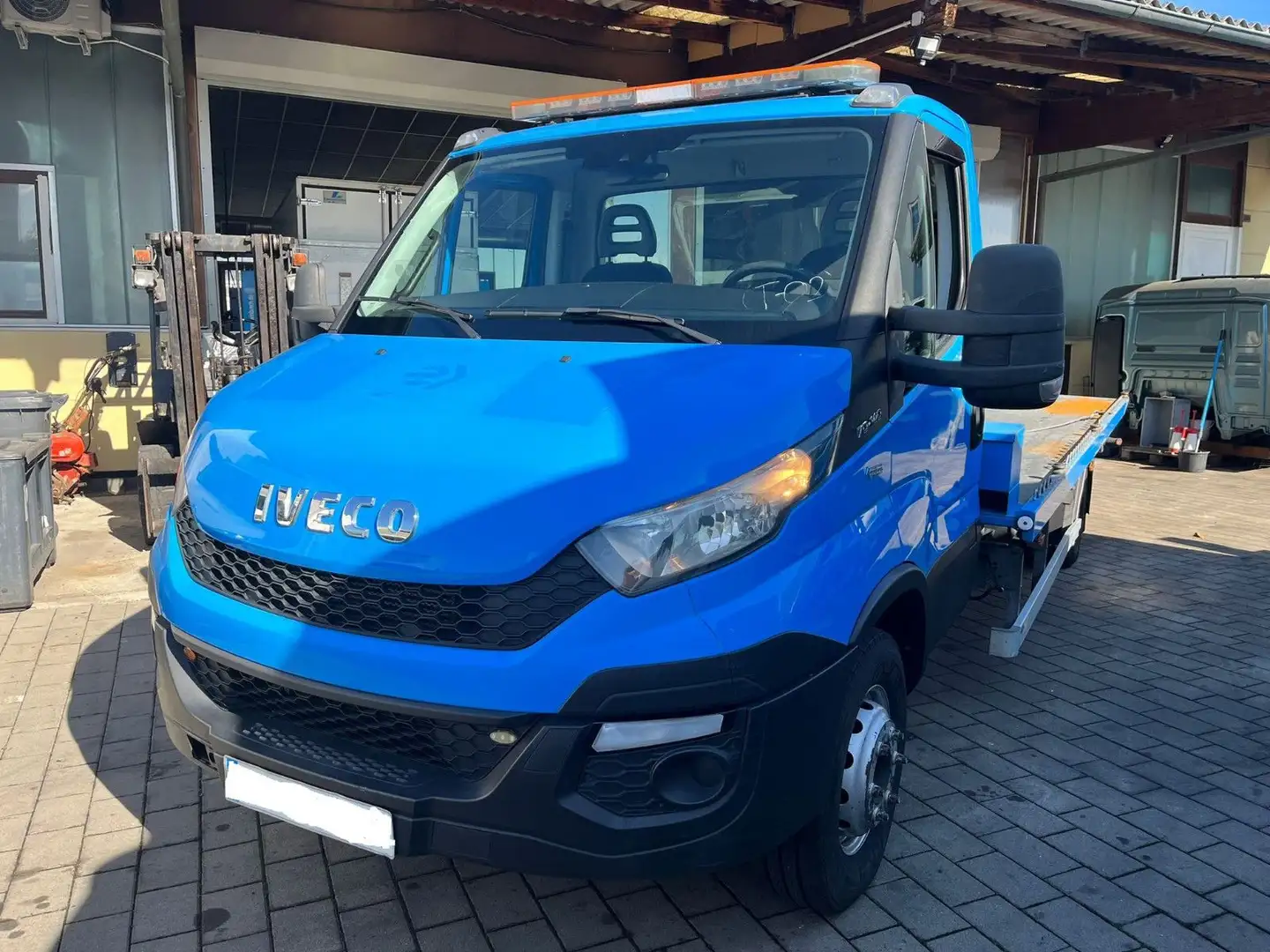 Iveco Daily 70 C14G*Schiebeplateau*CNG*Tempomat*Klima Blau - 1