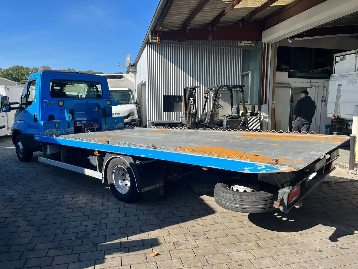 Iveco Daily 70 C14G*Schiebeplateau*CNG*Tempomat*Klima Blau - 2