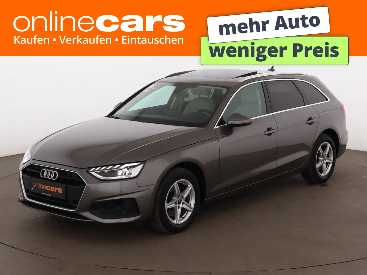 Audi A4 Avant 30 TDI Aut LED SKY AHK LEDER NAVI R-CAM Grau - 1