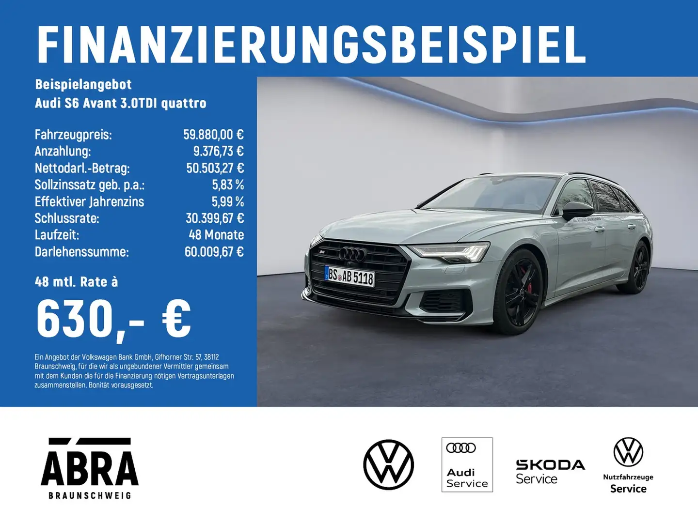 Audi S6 Avant 3.0TDI quattro PANO+B&O+MATRIX+HuD+360° Gris - 2