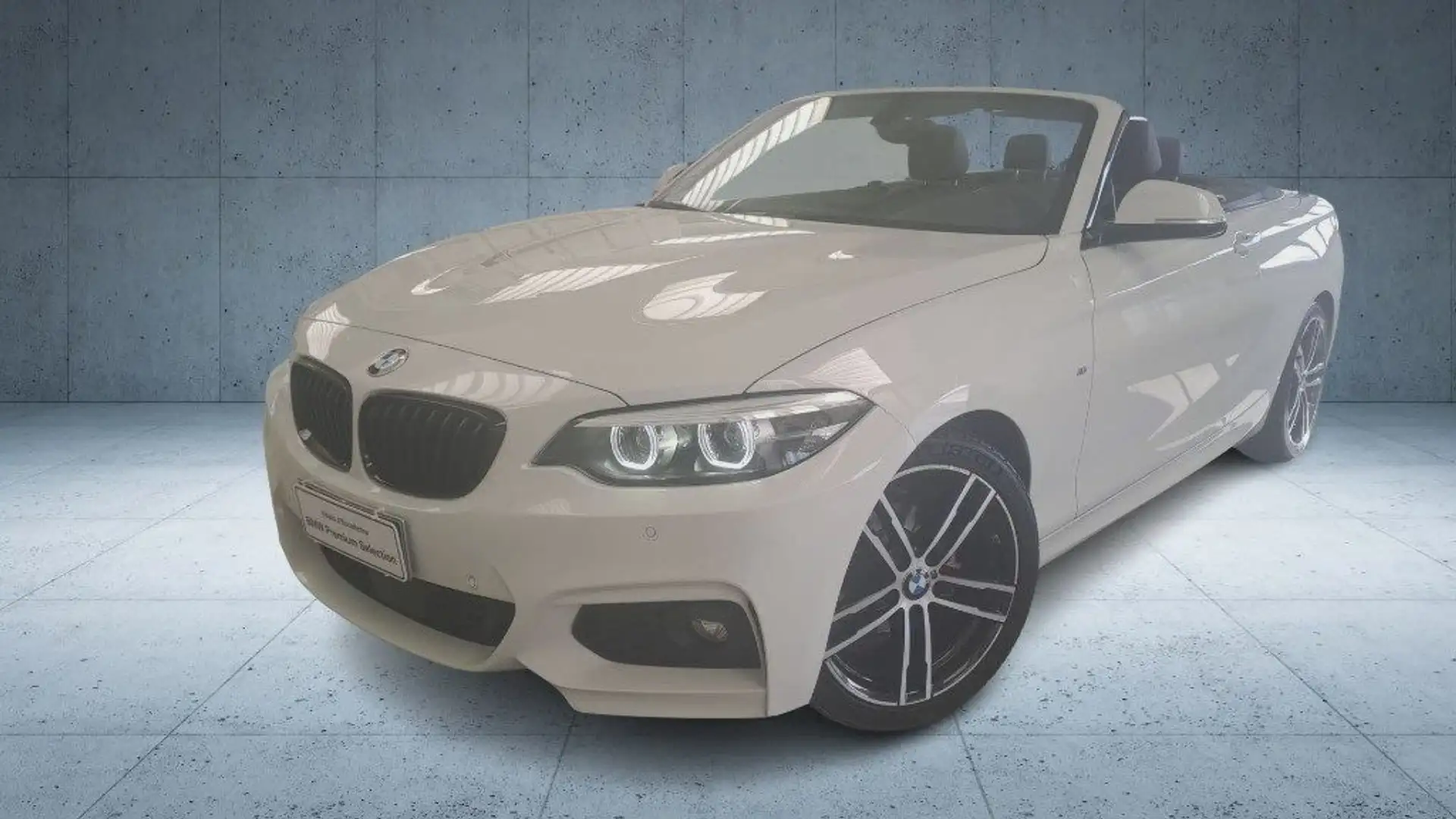 BMW 218 d Cabrio Msport Aut. Wit - 1
