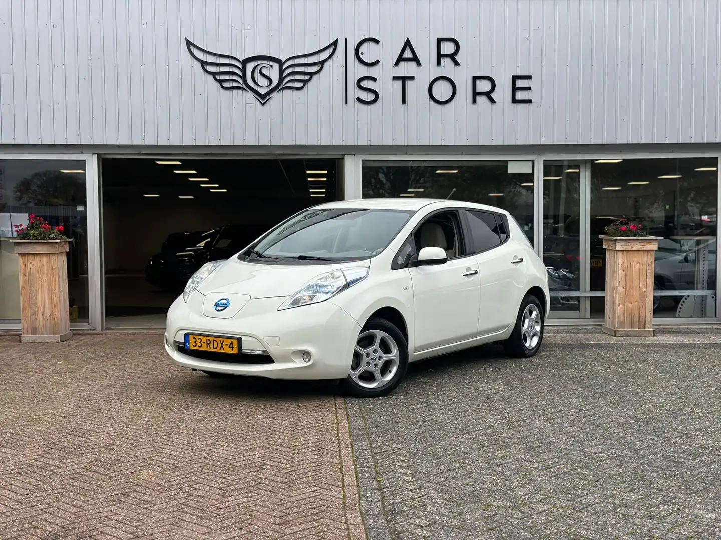 Nissan Leaf Base 24 kWh |CLIMA|CRUISE|ELEKTRISCH Alb - 1