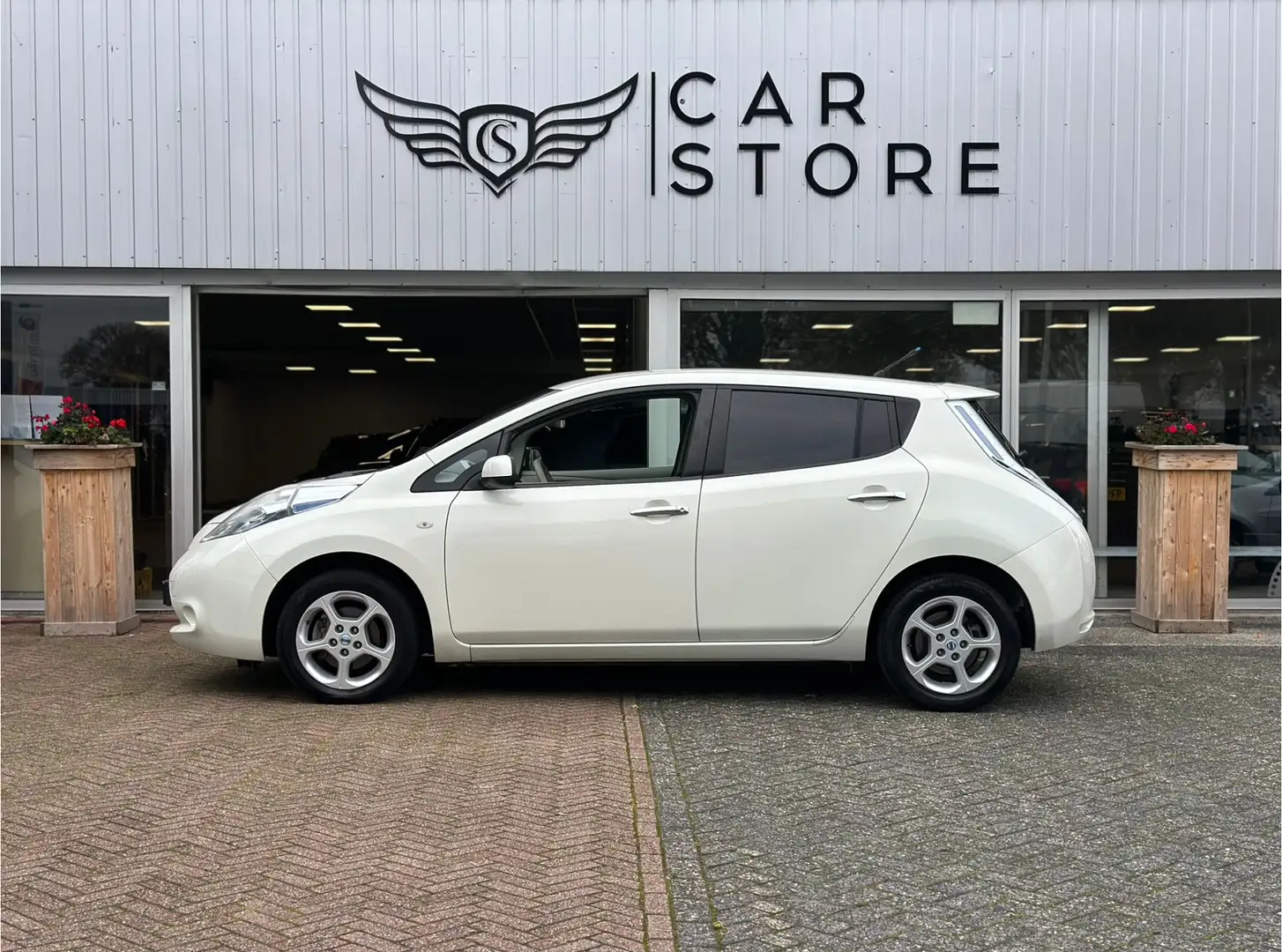 Nissan Leaf Base 24 kWh |CLIMA|CRUISE|ELEKTRISCH Alb - 2