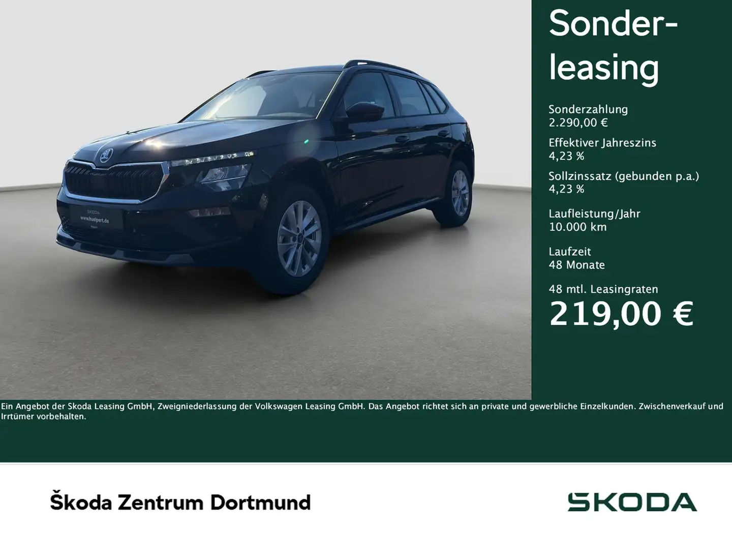 Skoda Kamiq 1.0TSI Selection PDC SMARTLINK SHZ RFK Schwarz - 1