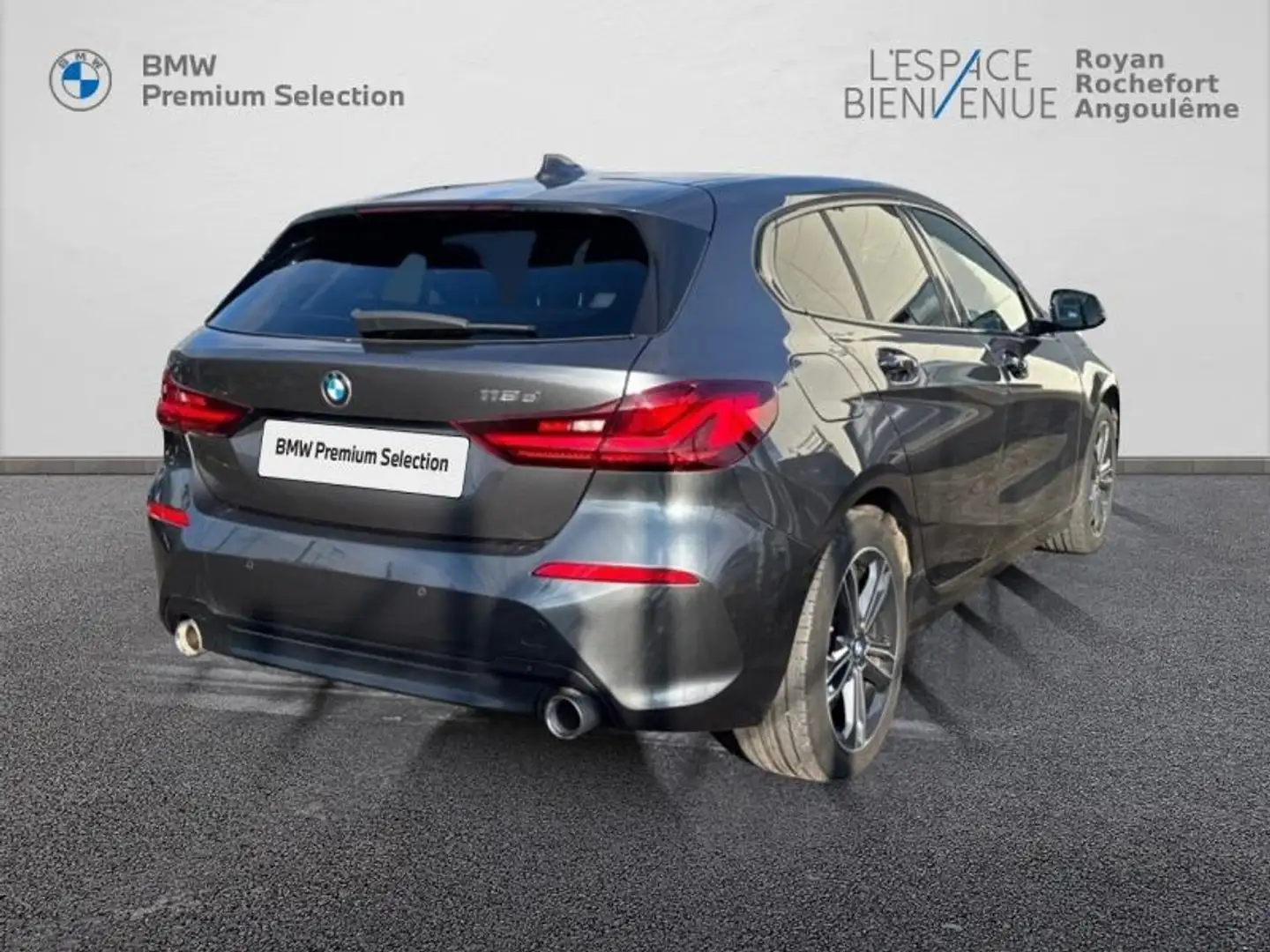 BMW 118 118dA 150ch Edition Sport Gris - 2