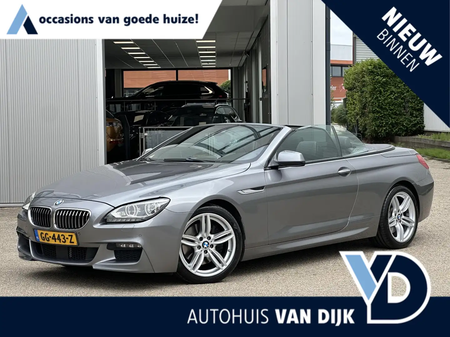 BMW 640 6-serie Cabrio 640i High Executive M-Pakket | NL A Grijs - 1