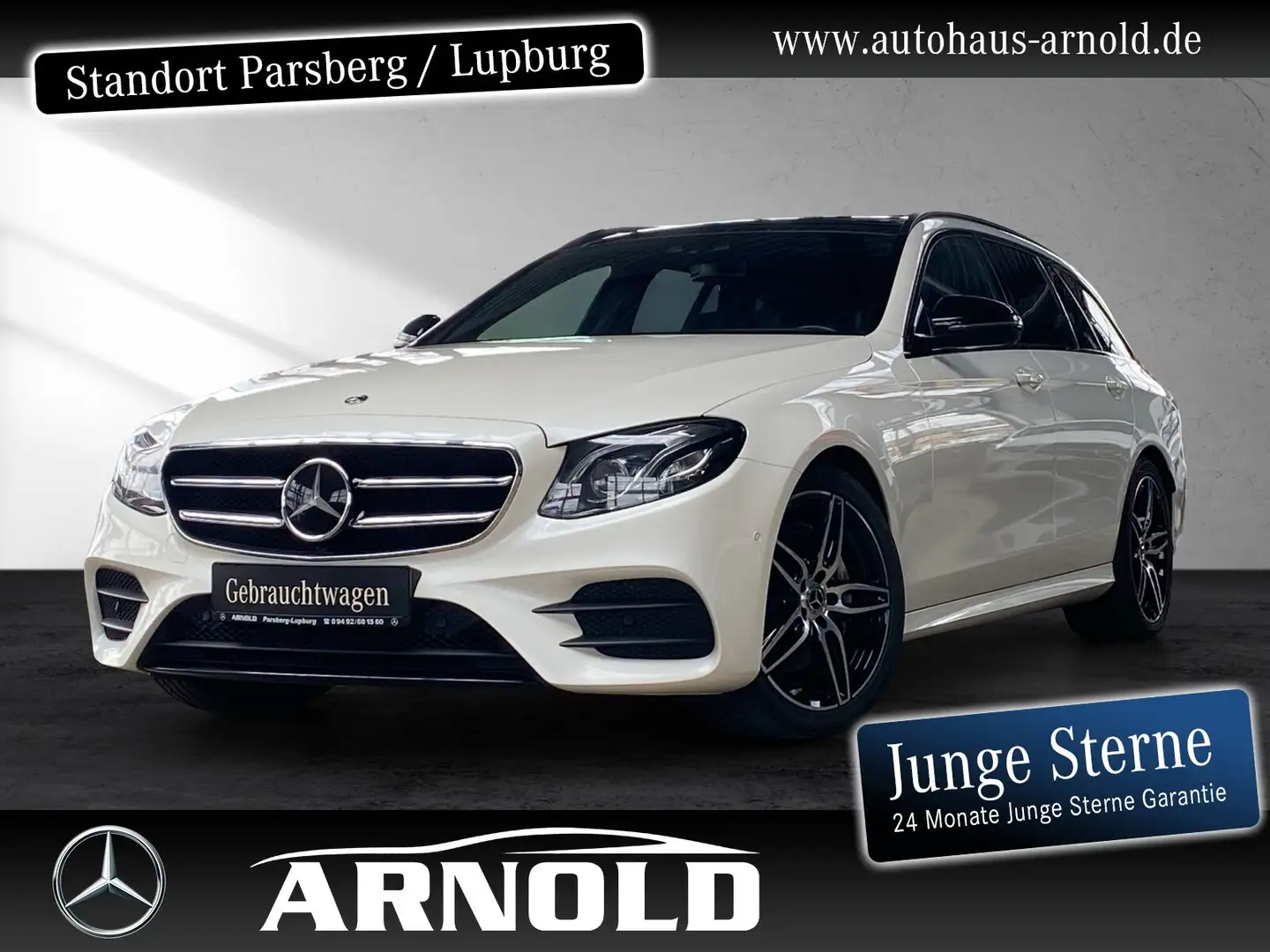 Mercedes-Benz E 300 E 300 T d AMG Line Night Fahrass-P.+ Kamera Pano Weiß - 1