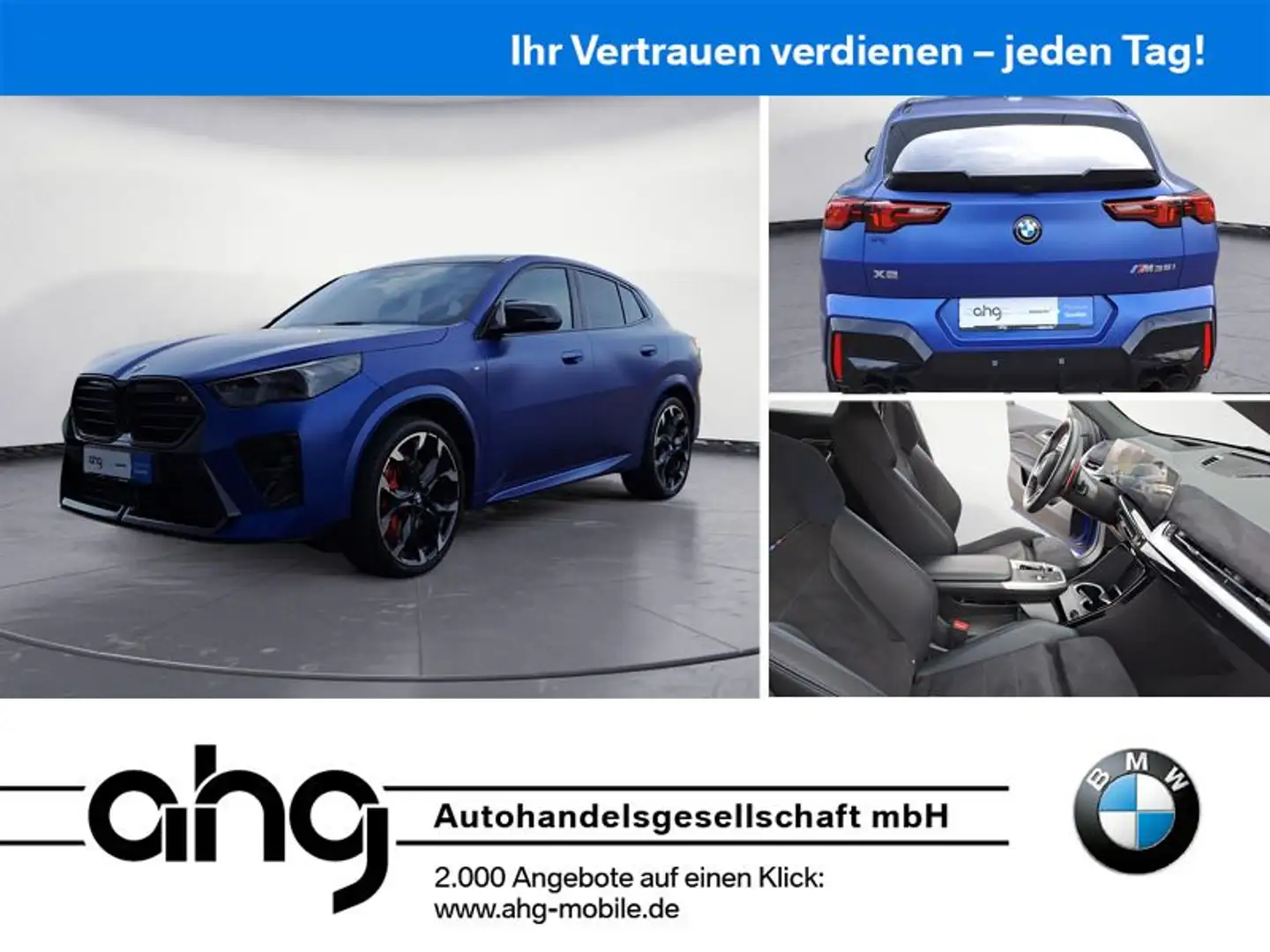 BMW X2 M35i xDrive Steptronic DCT Navi DSG Tempom.ak Blau - 1
