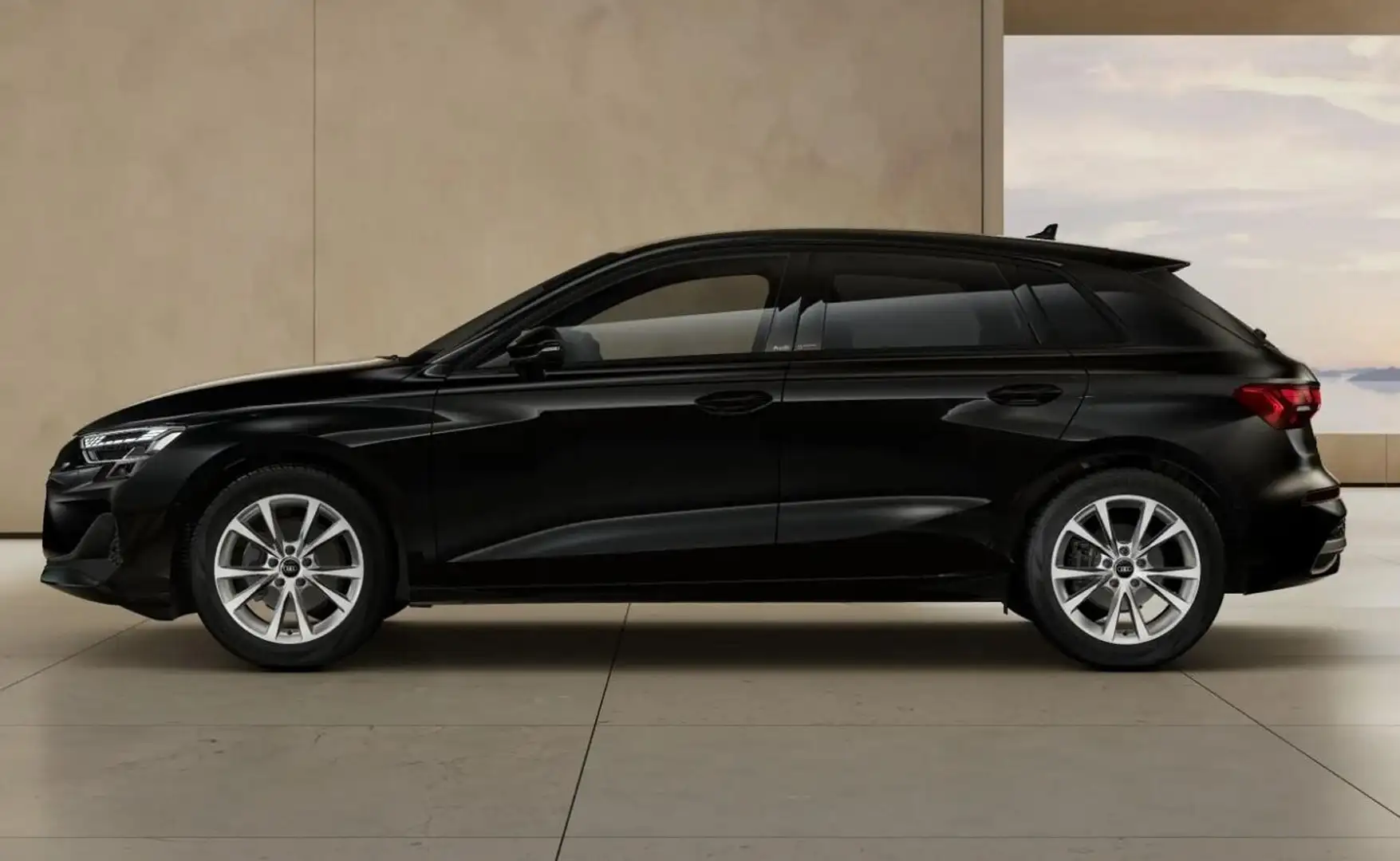 Audi A3 S tronic LED+ SHZ Nav 17Z ACC PrivG 85 kW (116 ... Schwarz - 2