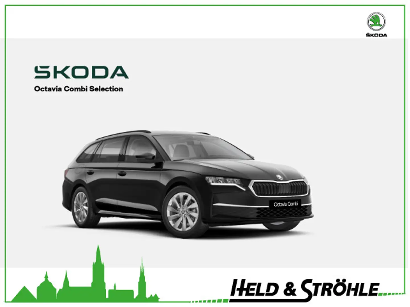 Skoda Octavia Combi Selection 2,0 TDI 110 kW R-KAM SHZ Noir - 1