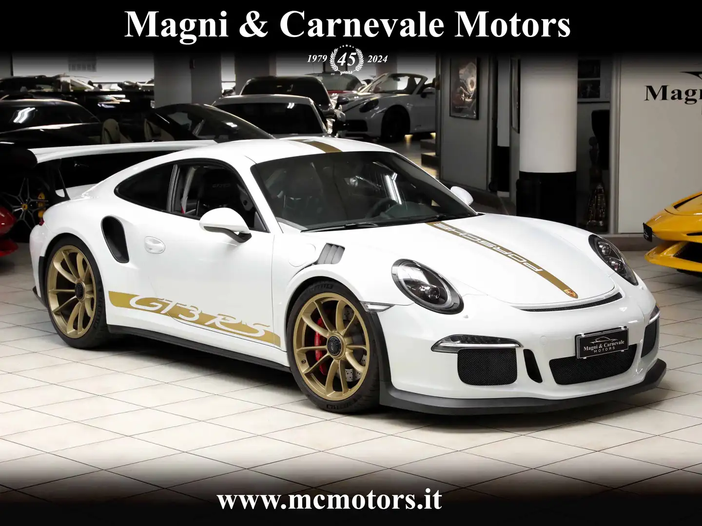 Porsche 991 GT3 RS CLUBSPORT|SOLLEVATORE|PDLS PLUS|SPORT-CHRON Bianco - 1