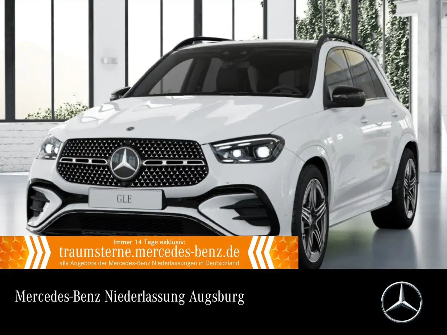 Mercedes-Benz GLE 450 4M AMG+NIGHT+PANO+360+AHK+MULTIBEAM+HUD+9G Weiß - 1