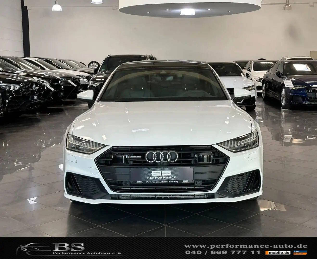 Audi A7 50 TDI |S-LINE|ACC|HUP|PANO|LASER+MATRIX|B&O| Weiß - 2