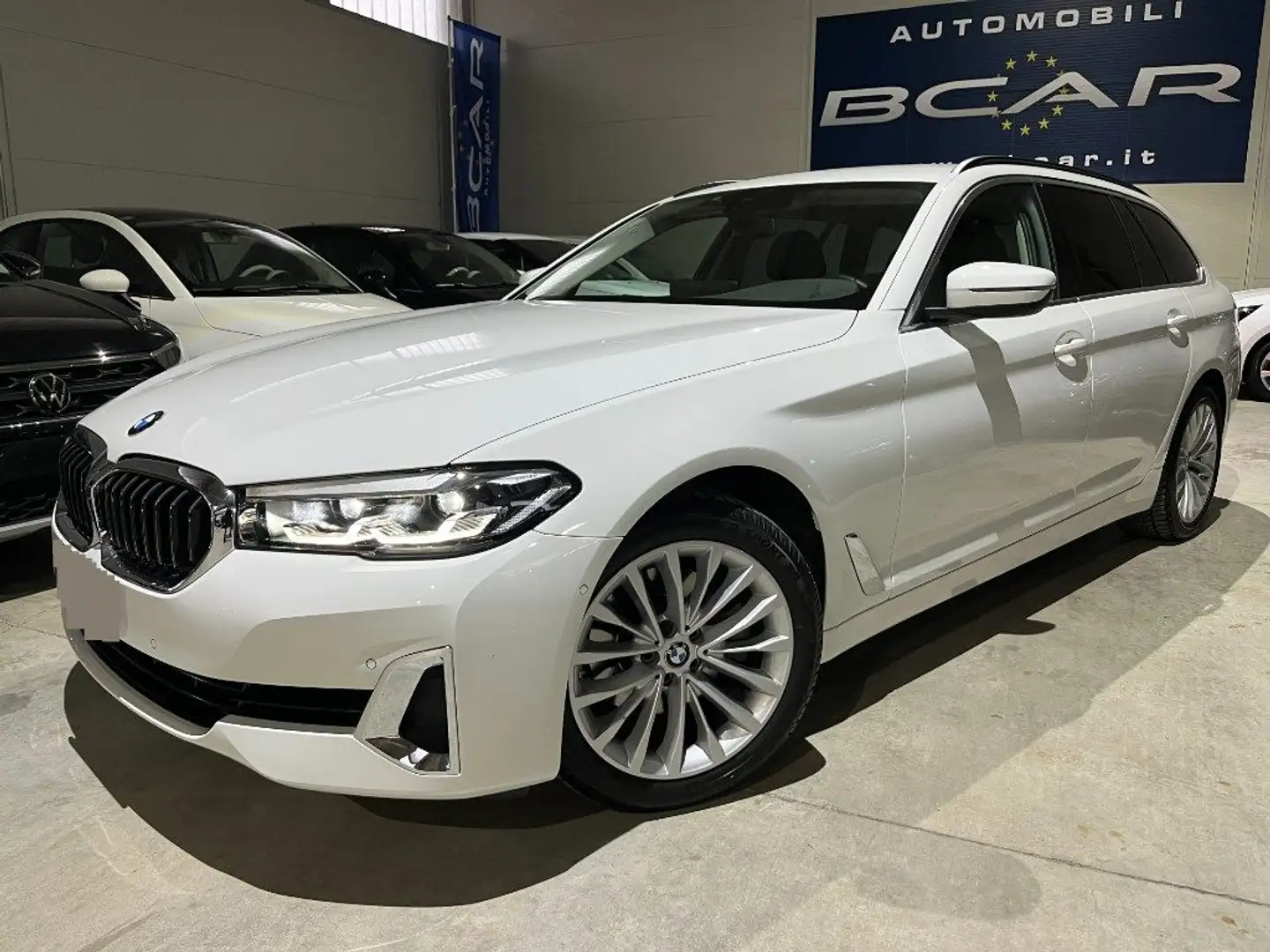 BMW 520 d 48V Touring Luxury /NAVI/PELLE/PARK/TELECAM/LED Weiß - 1