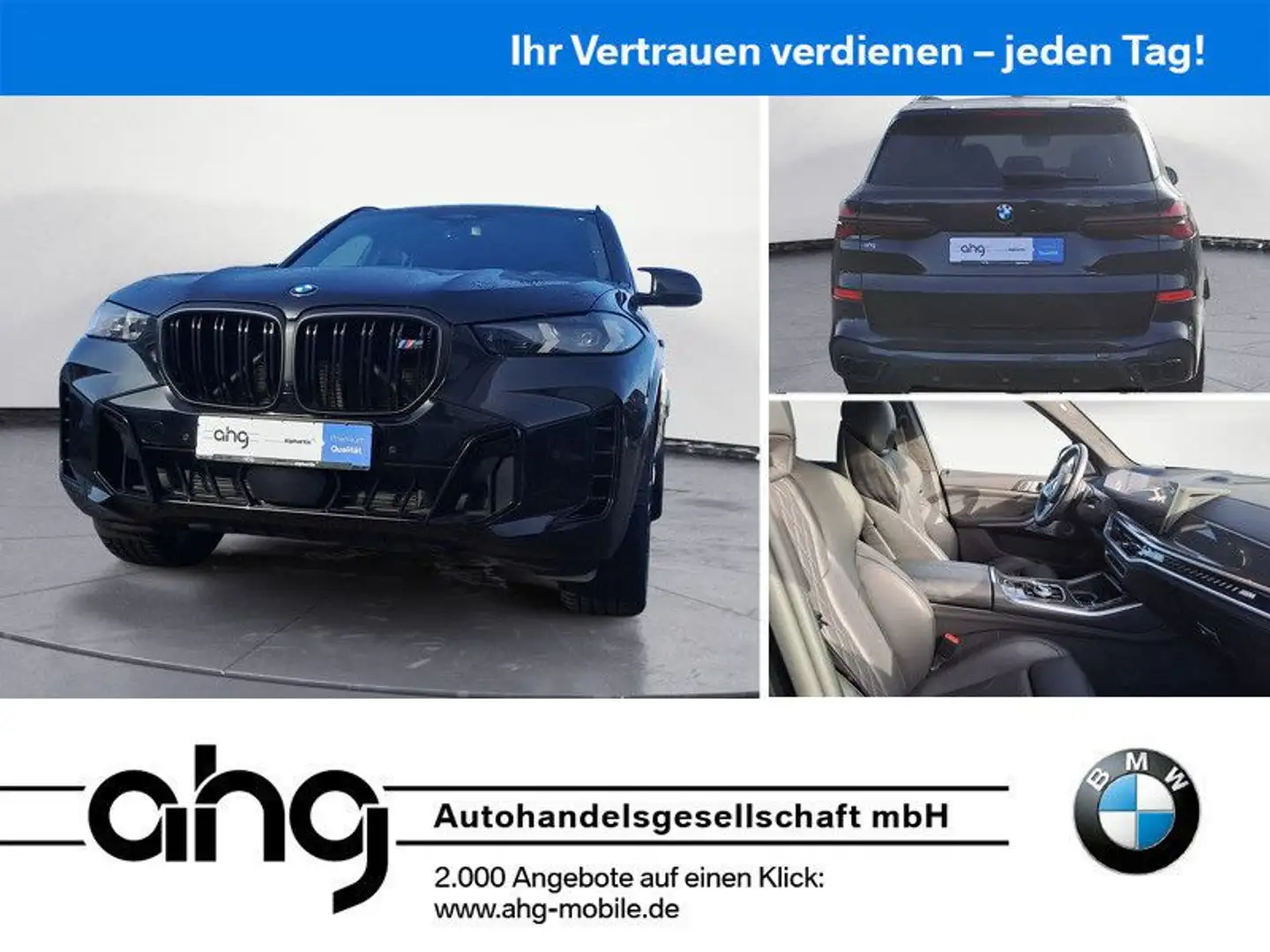 BMW X5 M60i MSportpaket Pro,Panorama Glasdach,ad LED Noir - 1