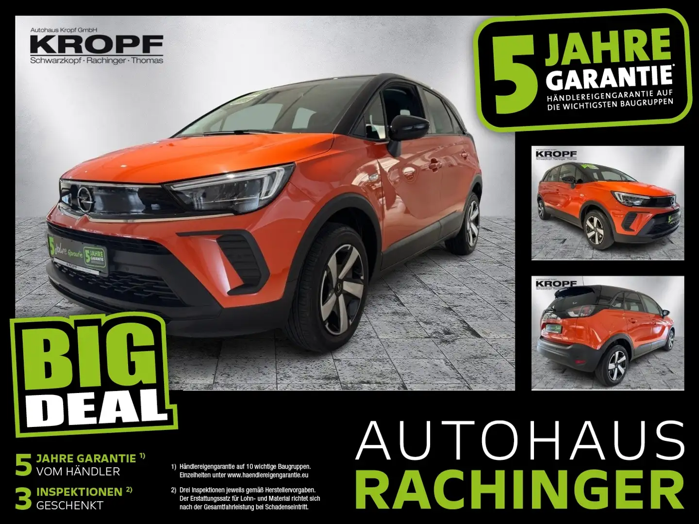 Opel Crossland 1.2TurboEdition FIN ab2,99%+SHZ+Kam+PDC Orange - 1