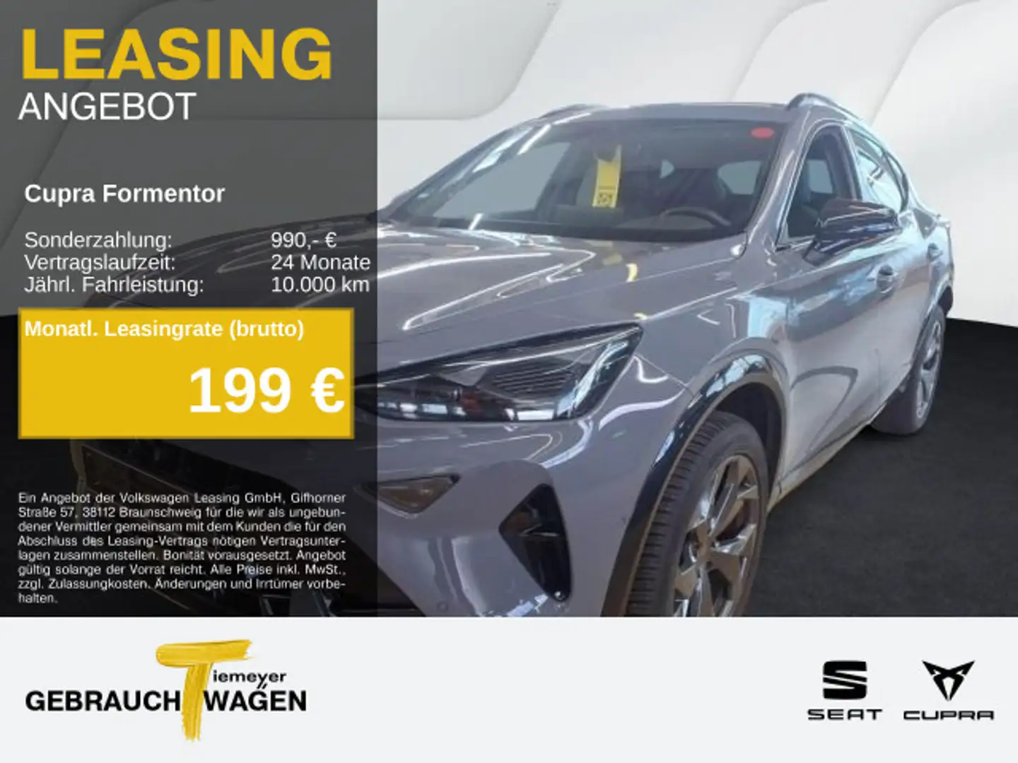 CUPRA Formentor 1.5 eTSI DSG SIDE-ASSIST SUPERSPORT AL Grau - 1